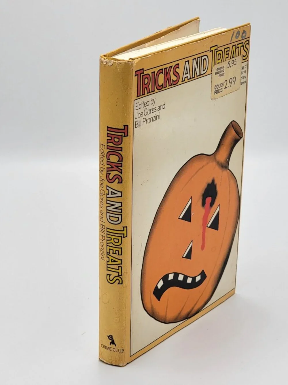 Tricks And Treats Hardcover Mystery Anthology By Joe Gores & Bill Pronzini 1976